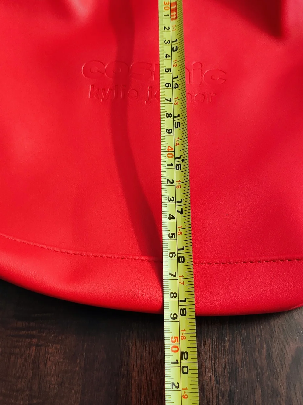 Red Smooth Hobo Bag